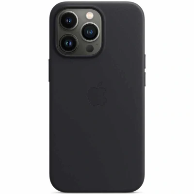 Abbildung von Apple MagSafe Leder Back Cover Schwarz iPhone 13 Pro Max
