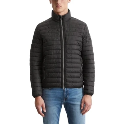 Abbildung von Marc O&#039;Polo Stehkragenstepp MIT Wattierung VON Unifi Repreve Winterjacke, Herren, Größe: XXL, Black