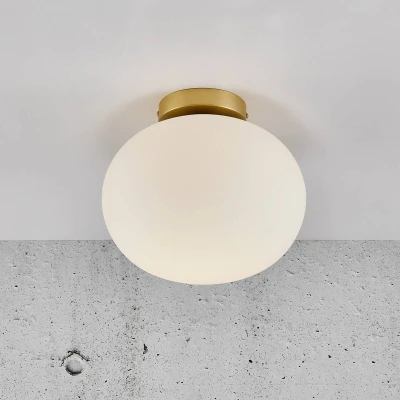 Abbildung von Nordlux Deckenleuchte »ALTON«, 1 flammig, Leuchtmittel E27 ohne Leuchtmittel, Opalglas mit Messing Gehäuse