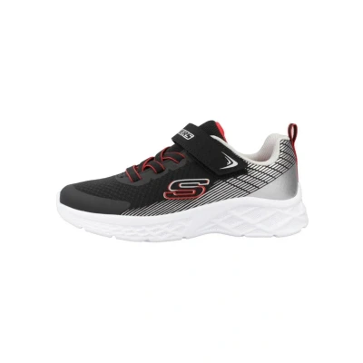 Abbildung von Skechers Microspec II Sneaker low für Kinder, Größe: 37, Black silver coloured red Schuhe