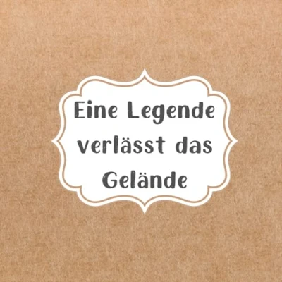 Abbildung von Eine Legende verlässt das Gelände: Erinnerungsbuch zum Abschied Kollegin oder Kollegen. Geschenkidee Jobwechsel, Ruhestand, Rente, Pension. Abschiedsgeschenk. Gästebuch Für Glückwünsche Deutsch