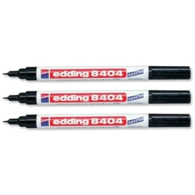 Abbildung von edding 3 x Luftfahrtmarkierstift 8404 Permanentmarker Gartenmarker, schwarze Tinte