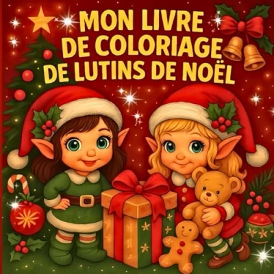 Abbildung von Mon livre de coloriage des lutins Noël