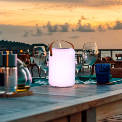 Abbildung von easy! BY FHL Außen Tischleuchte »Orno«, 1 flammig, Leuchtmittel LED Modul fest integriert, LED,Mobiles Licht,Akkulampe,Dimmbar,Farbwechsel