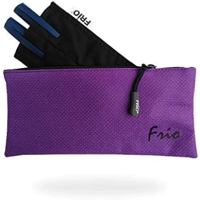 Abbildung von FRIO VIVA DOPPEL 10 x 18 cm Insulin Tasche für 2 Pens oder z.B. 1 Pen und Ersatzpatronen mit einem Reißverschluss (Lila)
