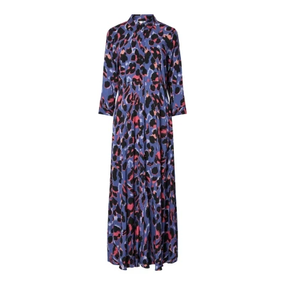 Abbildung von YAS Savanna LONG Maxikleid, Damen, Größe: XS, Skipper blue