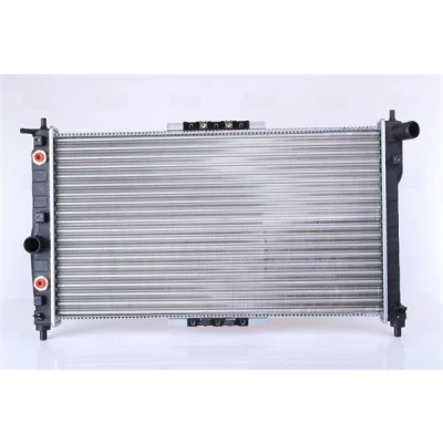 Abbildung von NISSENS 616671 Kühler, Motorkühlung Aluminium 656 382 17 Kühlrippen mechanisch gefügt