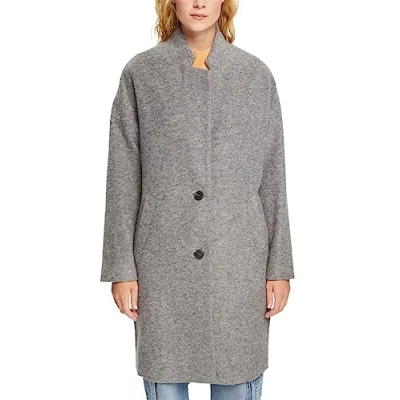 Abbildung von ESPRIT Damen 082ee1g336 Jacke, Medium Grey, M EU