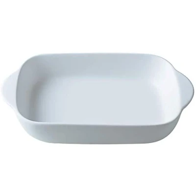 Abbildung von Weiß Klein Lasagne Auflaufform Backform Rechteckig keramik Auflaufformen 1 person