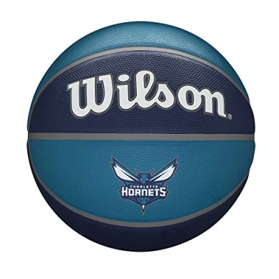Abbildung von Wilson Basketball NBA TEAM TRIBUTE, CHARLOTTE HORNETS, Outdoor, Gummi, Größe: 7