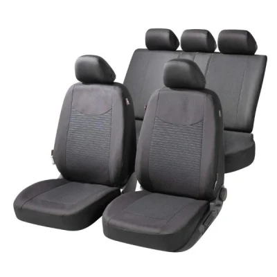 Abbildung von WALSER Speedway ZIPP IT Premium 11859 Sitzschonbezug schwarz Polyester vorne und hinten VOLKSWAGEN: Golf 4 Variant, Beetle, Polo IV Hatchback