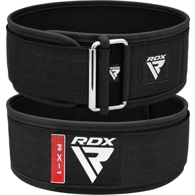 Abbildung von RDX 4 Gewichthebergürtel, Auto Lock Trainingsgürtel, Powerlifting Krafttraining Bodybuilding Fitness Gürtel, Gepolstert Gewichtheben Gym Weight Lifting Belt, Männer Damen Kreuzheben Workout