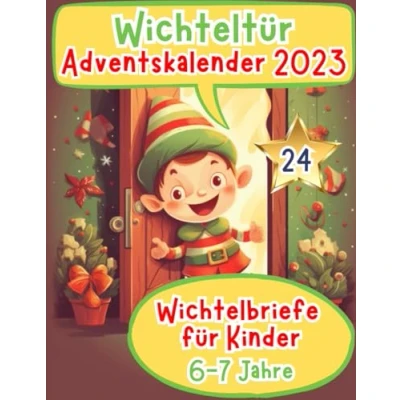 Abbildung von Wichteltür Adventskalender 2023: Farbige &amp; magische Wichtelbriefe für Kinder ab 6 7 Jahren die Wichtelbuch ... (wichtel zubehör weihnachten buch, Band 2)