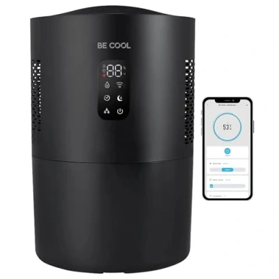 Abbildung von be cool Luftbefeuchter »Luftwäscher BCAW2402«, 4,5 l Wassertank, abwaschbarer Wasserfilter, Wifi, Aroma und UV Sterilisation