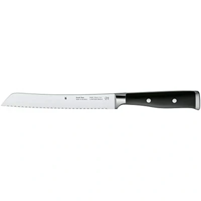 Abbildung von WMF Grand Class Brotmesser Wellenschliff 33 cm, Made in Germany, Brötchenmesser, Messer geschmiedet, Performance Cut, Spezialklingenstahl, Klinge 19 cm