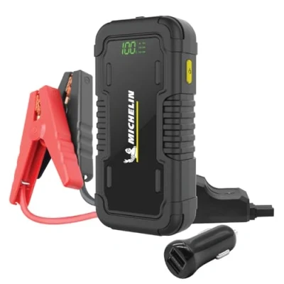 Abbildung von MICHELIN MJS120 Jump Starter und Power Bank Starthilfegerät 12.000 mAhSpitzenstrom von 1500A / 12V Fahrzeuge LED Licht Geeignet für 4.0l Benzin 2.5.l Diesel