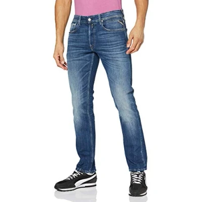 Abbildung von Replay Herren Grover Bio Cotton Jeans, 009 MEDIUM Blue, 28W / 32L