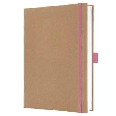 Abbildung von Sigel JN843 Notizbuch A5 blanko, stärkeres 100 g Papier, Geschenkbuch Jolie, Hardcover aus Kraftpapier, 192 Seiten, Pure Pink, vegan, nachhaltigem Papier