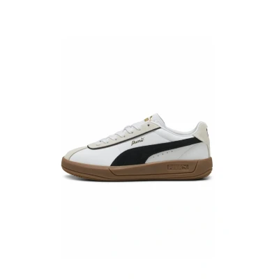 Abbildung von Puma CLUB Klassika Sneaker low white blackwarm white, Damen, Größe: 35.5, black warm Leder/synthetik
