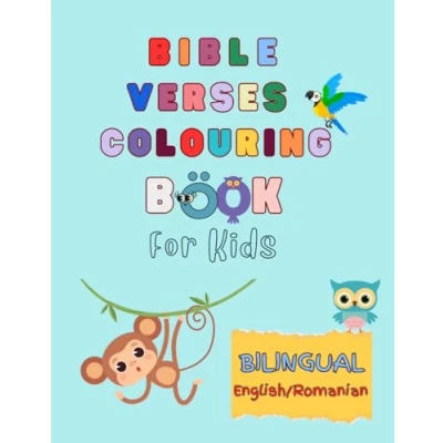 Abbildung von Bible verses colouring book for kids: Bilingual English/ Romanian