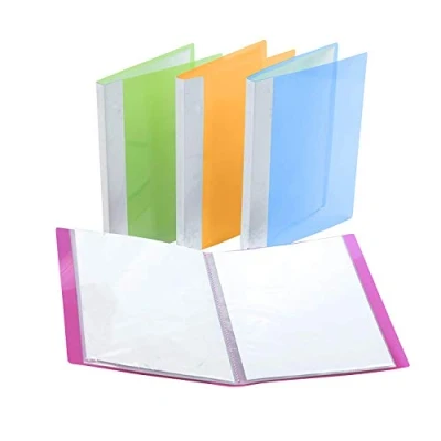 Abbildung von Sichtbuch,Präsentationsmappe 4 packungen A4 30 Taschen mit weichem Umschlag für Präsentationen, Abheften, zur Aufbewahrung, Interviews und CVS