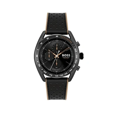 Abbildung von BOSS Center Court Chronograph schwarz braun, Herren, Größe: One Size, braun