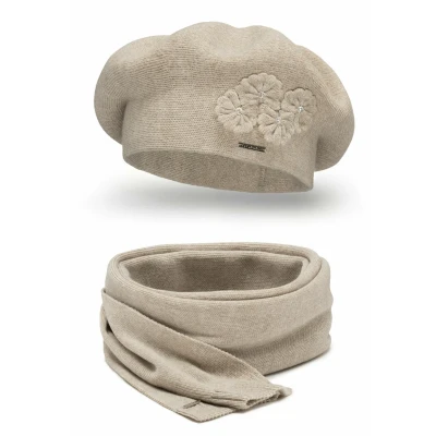 Abbildung von Vivisence SET Schal, Damen, Größe: One Size, Beige