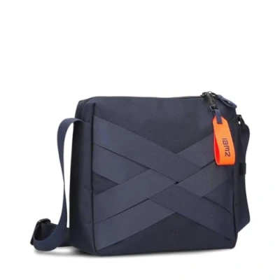 Abbildung von Zwei Sportliche Unisex Umhängetasche Alex AL100 Damen Herren &amp; Teenager Tasche modernes cooles Design wasserabweisend (blue)