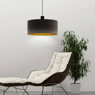 Abbildung von Hängelampe Concessa cappuccino/gold Ø 53 cm