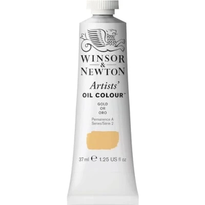 Abbildung von Winsor &amp; Newton 1214283 Artists Ölfarbe 37ml Tube, Künstlerölfarbe mit höchstmöglicher Pigmentierung, höchste Lichtechtheit Gold