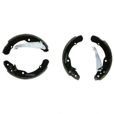 Abbildung von BOSCH 0 986 487 555 Bremsbacken 230 32 SKODA: Octavia I Hatchback, 1 Combi, Roomster Praktik, VOLKSWAGEN: Polo V Saloon, Caddy 2