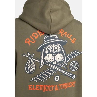 Abbildung von Element Kapuzenpullover, Herren, Größe: Large, Khaki
