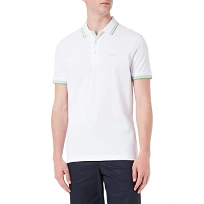 Abbildung von BOSS Herren Paddy Curved Polohemd, Natural101, XXL EU