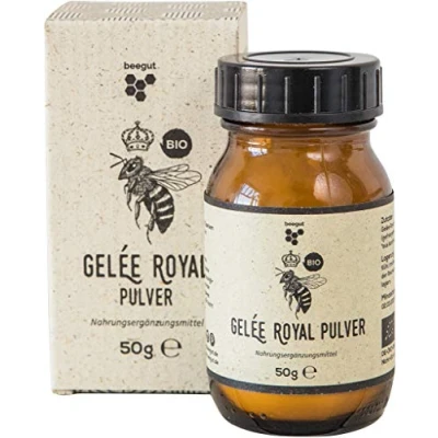 Abbildung von beegut BIO Gelée Royal Pulver, 50g gefriergetrocknetes Gelee (royal jelly), lange haltbar ohne Kühlung
