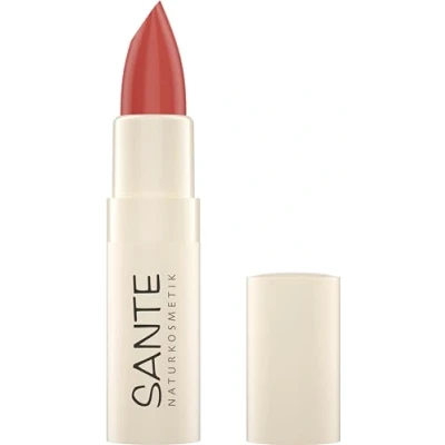 Abbildung von SANTE Naturkosmetik Moisture Lipstick 03 Rose Nude, pflegender Lippenstift mit Hyaluron, Plump Effekt und Sepilift, Lippenpflege für geschmeidige Lippen in zart kühlem Rotton, 4,5g