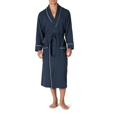 Abbildung von Amazon Essentials Herren Leichter Waffelpiqué Bademantel (erhältlich in Big &amp; Tall), Marineblau, 6XL Große Größen