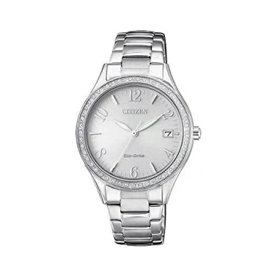 Abbildung von Citizen Damen Analog Quarz Uhr mit Edelstahl Armband EO1180 82A, Silber
