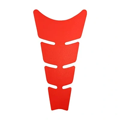 Abbildung von 4R Quattroerre.it 16832 Tankpad Selbstklebende flach Motorrad Tankschutz, Rhino Fluo Rot, 11.5 x 20 cm