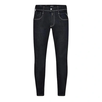 Abbildung von Replay Herren Jeans Anbass Slim Fit Hyperflex Forever Dark mit Stretch, Blue 007 (Blau), 31W / 32L