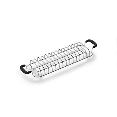 Abbildung von SMEG Brötchen Röstaufsatz TSBW02, Chrome/schwarz