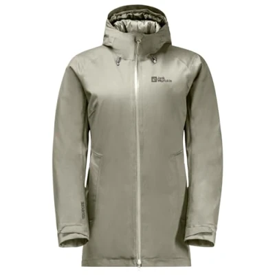 Abbildung von Jack Wolfskin Stirnberg INS Hardshelljacke, Damen, Größe: Medium, Seal
