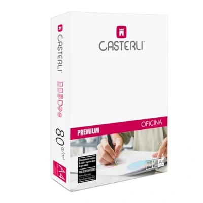 Abbildung von CASTERLI A4 Blätter, Papier, 500 Blatt, weiß, A4, 80 g, extra Mehrzweck Papier für Drucker g/m² (A4, Blatt)