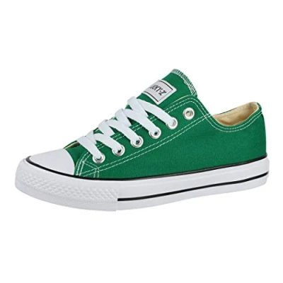 Abbildung von Elara Unisex Sneaker Low top Turnschuh Textil Chunkyrayan 01 A CA01 Green 36