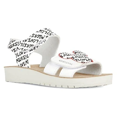 Abbildung von Geox Riemensandalette für Kinder, Größe: 30, White silver Schuhe