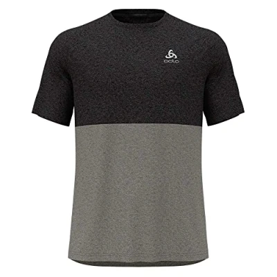 Abbildung von ODLO Tshirt CREW NECK S/S RIDE 365 Sport Black melange grey melange, Herren, Größe: 42/44,
