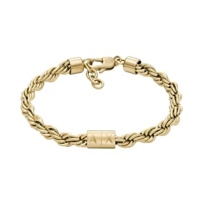 Abbildung von Armani Exchange Armband goldcoloured, Herren, Größe: One Size, Gold coloured
