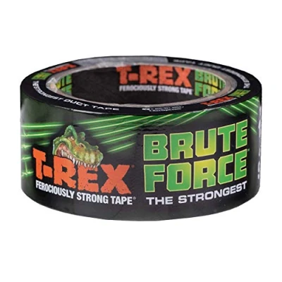 Abbildung von T Rex Brute Force Klebeband, das stärkste Hochleistungs Gaffa, wasserdichte Rückseite, 48 mm x 9,1 m, Schwarz