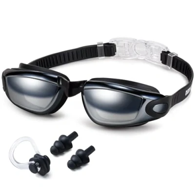 Abbildung von Dizokizo Schwimmbrille Erwachsene Wassersport Schwimmbrillen Anti Beschlag und UV Schutz Wasserdicht klare Sicht einfach einzustellen für Herren Damen