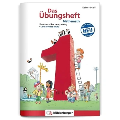 Abbildung von Das Übungsheft Mathematik 1: Denk und Rechentraining Lernheft für 1. Klasse Mathe, Rechenübungen die Grundschule, inkl. Lösungsheft Sticker