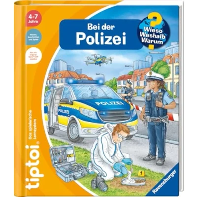 Abbildung von Ravensburger Buch »tiptoi® Wieso? Weshalb? Warum? Bei der Polizei«, Made in Europe